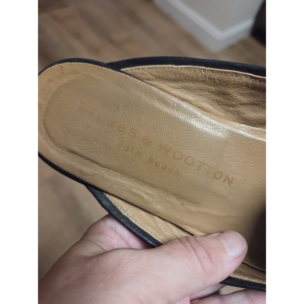 Stubbs & Wooton women's mules- size 10 - Picture 4 of 4